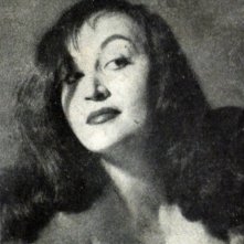 Un ritratto in bianco e nero di Olimpia Cavalli, attrice