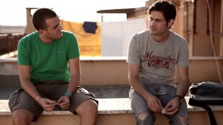 Valerio Di Benedetto e Cristian Di Sante in una scena di Spaghetti Story