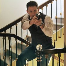 Channing Tatum in azione in un momento di Sotto Assedio - White House Down