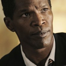 Jamie Foxx in una scena dell'action Sotto Assedio - White House Down