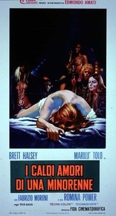 I caldi amori di una minorenne: la locandina del film