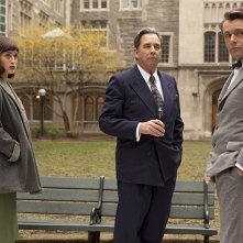 Masters of Sex: Beau Bridges, Lizzy Caplan e Michael Sheen in una scena del pilot