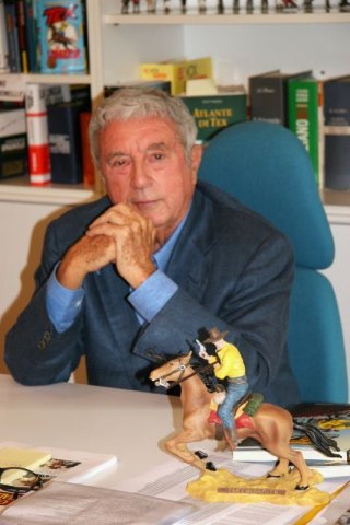 Noi, Zagor: Sergio Bonelli alias Guido Nolitta, in una scena del documentario