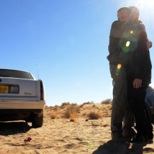 Breaking Bad: Bryan Cranston ed Aaron Paul in una scena dell'episodio Confessions