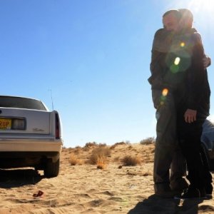 Breaking Bad: Bryan Cranston ed Aaron Paul in una scena dell'episodio Confessions