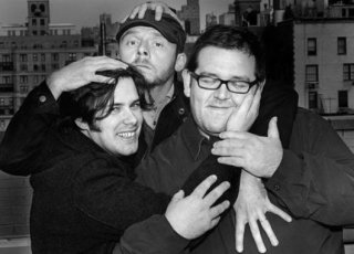 Gli amiconi Simon Pegg, Edgar Wright e Nick Frost