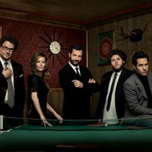 The Apatow Maphia: Judd Apatow, Leslie Mann, Seth Rogen, Paul Rudd e Jonah Hill