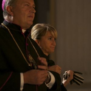 Aspirante vedovo: Bebo Storti insieme a Luciana Littizzetto in una scena del film