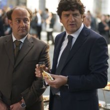 Aspirante vedovo: Fabio De Luigi con Ale di Ale e Franz in una scena del film