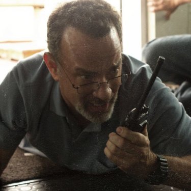 Captain Phillips: Tom Hanks in azione in una scena del film