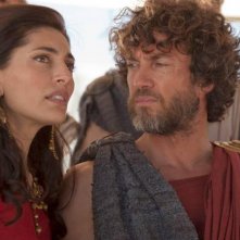 Alessio Boni e Caterina Murino nella serie tv Il ritorno di Ulisse