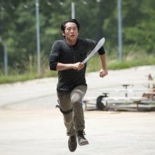 The Walking Dead Steven Yeun In Una Scena Dell Episodio Infected 287455