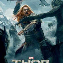 Thor: The Dark World, il character poster italiano con Ray Stevenson nei panni di Volstagg, uno dei Tre Guerrieri
