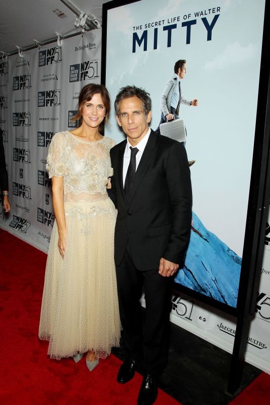 Ben Stiller Insieme A Kristen Wiig Al New York Film Festival Sul Red Carpet De I Sogni Segreti Di Wa 287916