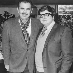 Russ Meyer con il critico Roger Ebert