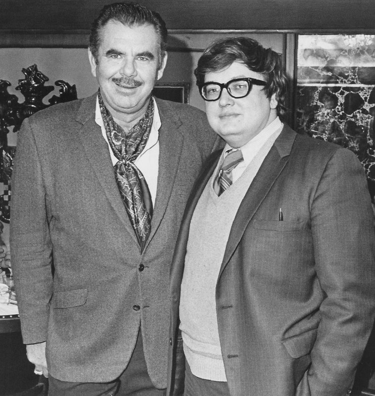 Russ Meyer con il critico Roger Ebert
