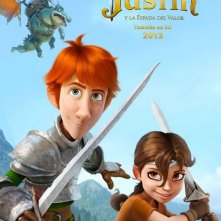 Justin and the Knights of Valour: la locandina spagnola
