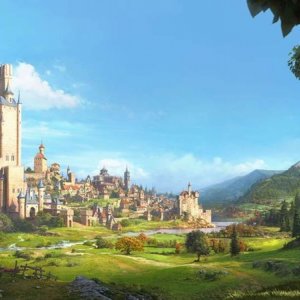 Justin e i cavalieri valorosi: il mondo magico di Justin in una scena del film animato