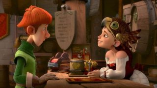 Justin e i cavalieri valorosi: il valoroso Justin con la sua amica Talia in una scena del film animato