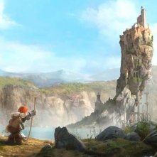 Justin e i cavalieri valorosi: Justin in mezzo alla natura in una scena del film animato