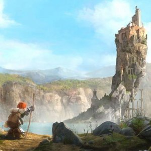 Justin e i cavalieri valorosi: Justin in mezzo alla natura in una scena del film animato