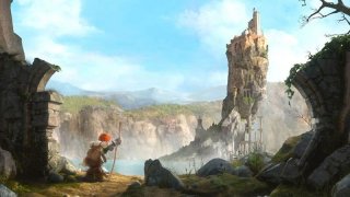 Justin e i cavalieri valorosi: Justin in mezzo alla natura in una scena del film animato