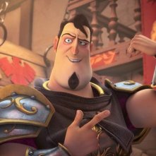 Justin e i cavalieri valorosi: Sir Clorex, che ha la voce di Antonio Banderas, in una scena del film