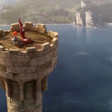 Justin e i cavalieri valorosi: una scena del film animato