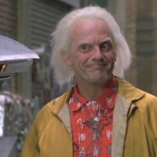 Ritorno al futuro Parte II: Christopher Lloyd in una scena nei panni di Doc