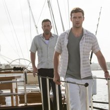 Runner Runner: Ben Affleck insieme a Justin Timberlake in una scena del thriller