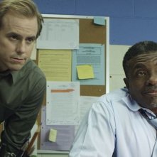 Smiley: Patrick O'Sullivan e Keith David in una scena del film horror diretto da Michael J. Gallagher