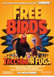 Free Birds - Tacchini in Fuga: la locandina italiana del film