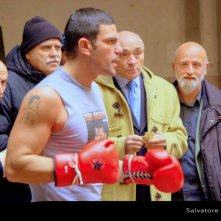 Nella foto Salvatore Ruocco sul set di TAKE FIVE di GUIDO LOMBARDI