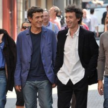 Bernard Campan, Marc Lavoine, Jean-Pierre Darroussin, Eric Elmosnino nel film Le coeur des hommes 3