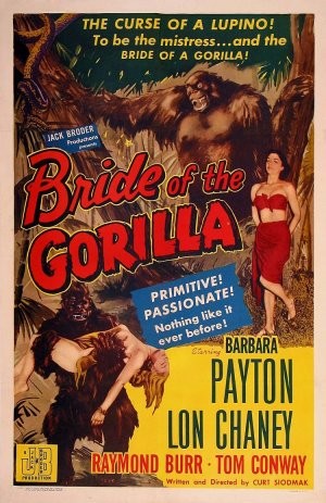 Bride of the Gorilla: la locandina del film