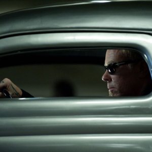 Metallica Through the Never: il cantante e chitarrista dei Metallica James Hetfield in una scena