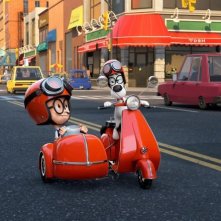 Mr. Peabody e Sherman: i due protagonisti scenziati in una scena del film della Dreamworks