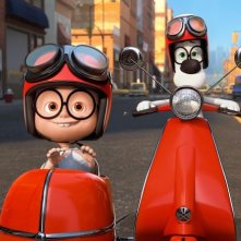 Mr. Peabody e Sherman: Sherman con Mr Peadoby in una scena del film della Dreamworks