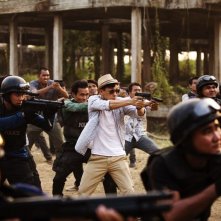 The White Storm: Nick Cheung in una scena del film d'azione