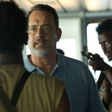 Captain Phillips - Attacco in mare aperto: Tom Hanks in una scena del film è il Capitano Richard Phillips