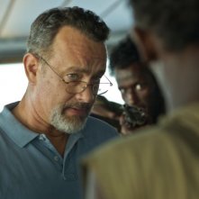 Captain Phillips - Attacco in mare aperto: Tom Hanks nei panni del Capitano Richard Phillips cerca di trattare con i pirati somali
