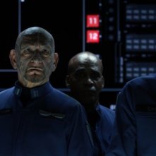 Il gioco di Ender: Ben Kingsley con Harrison Ford in una scena