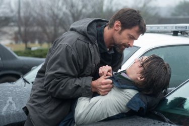 Prisoners: Hugh Jackman e Paul Dano in una concitata scena del film