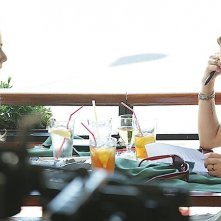 The Canyons: Lindsay Lohan con Amanda Brooks sul set