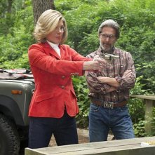 The Good Wife: Christine Baranski e Gary Cole in una sequenza  dell'episodio Outside the Bubble