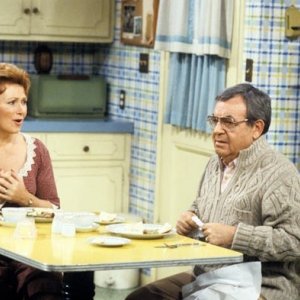 Marion Ross con Tom Bosley nel telefilm Happy Days