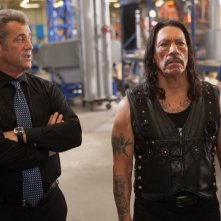 Machete Kills: Mel Gibson sul set del film col protagonista Danny Trejo