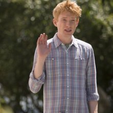 Questione di tempo: Domhnall Gleeson nei panni del timido Tim in una scena