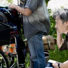 Seventh Code: il regista Kiyoshi Kurosawa sul set