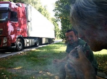 TIR: Branko Završan sul set con il regista Alberto Fasulo